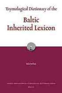 cover of the book Etymological dictionary of the Baltic inherited lexicon