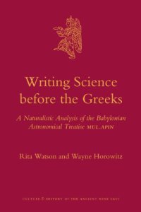 cover of the book Writing Science before the Greeks