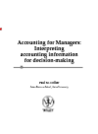 cover of the book Accounting for Managers. Interpreting Accounting Information for Decision-Making