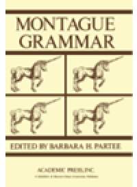 cover of the book Montague Grammar