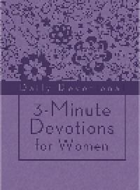 cover of the book 3-Minute Devotions for Women: Daily Devotional (purple)