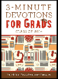 cover of the book 3-Minute Devotions for Grads. Inspiring Devotions and Prayers