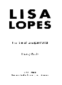 cover of the book Lisa Lopes. The Life of a Supernova