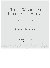 cover of the book The War to End All Wars. World War I