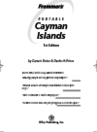 cover of the book Frommer's Portable Cayman Islands. Frommer's Portable Series, Book 80