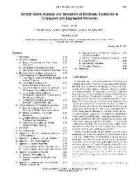 cover of the book Density Matrix Analysis and Simulation of Electronic Excitations in Conjugated and Aggregated Molecules