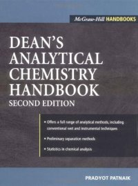 cover of the book Dean's Analytical Chemistry Handbook 