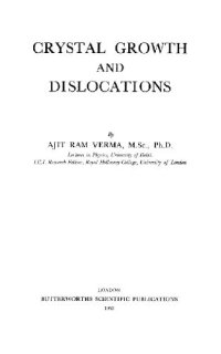 cover of the book Crystal Growth and Dislocations