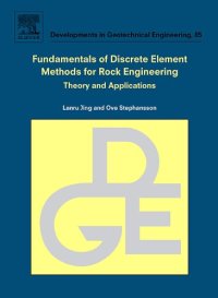 cover of the book Fundamentals of Discrete Element Methods for Rock Engineering: Theory and Applications