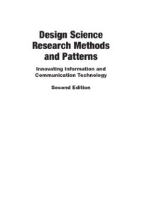 cover of the book Design Science Research Methods and Patterns: Innovating Information and Communication Technology