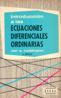 cover of the book Introducción a las ecuaciones diferenciales ordinarias