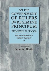 cover of the book On the Government of Rulers: De Regimine Principum