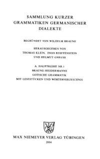 cover of the book Gotische Grammatik: Mit Lesestücken und Wörterverzeichnis