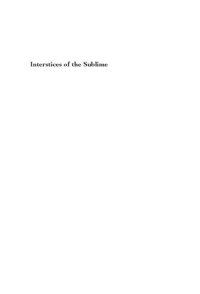 cover of the book Interstices of the Sublime: Theology and Psychoanalytic Theory