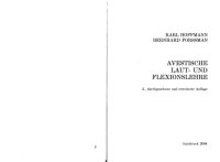 cover of the book Avestische Laut- und Flexionslehre