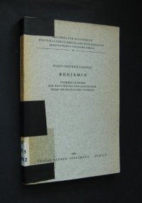 cover of the book Benjamin. Untersuchungen zur Entstehung und Geschichte eines israelitischen Stammes