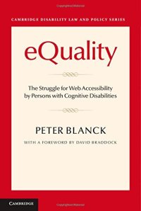 cover of the book eQuality: The Struggle for Web Accessibility by Persons with Cognitive Disabilities