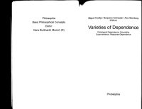 cover of the book Varieties of Dependence: Ontological Dependence, Grounding, Supervenience, Response-Dependence