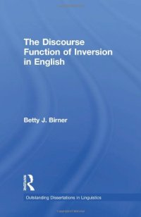 cover of the book The Discourse Function of Inversion in English