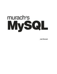 cover of the book Murach’s MySQL