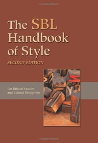 cover of the book The SBL Handbook of Style