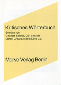 cover of the book Kritisches Wörterbuch