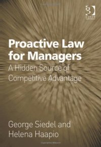 cover of the book Proactive law for managers : a hidden source of competitive advantage