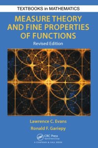 cover of the book Measure Theory and Fine Properties of Functions, Revised Edition