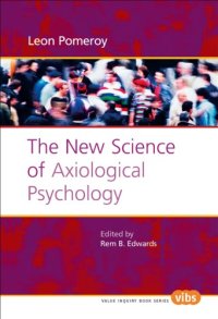 cover of the book The new science of axiological psychology