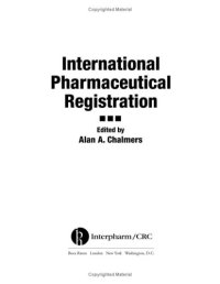 cover of the book International Pharmaceutical Registration