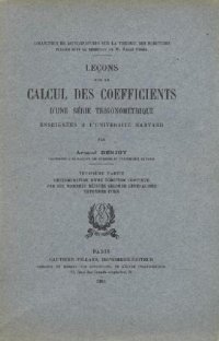 cover of the book Lecons Calcul Des Coefficients