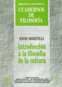 cover of the book Filosofía de la cultura