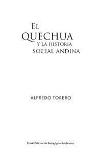 cover of the book El quechua y la historia social andina