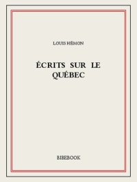 cover of the book Écrits sur le Québec