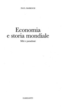 cover of the book Economia e storia mondiale. Miti e paradossi