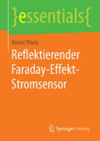 cover of the book Reflektierender Faraday-Effekt-Stromsensor