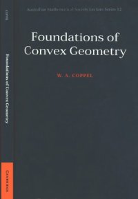 cover of the book Foundations of Convex Geometry