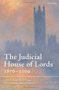 cover of the book The Judicial House of Lords: 1870-2009