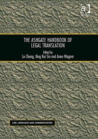 cover of the book The Ashgate Handbook of Legal Translation