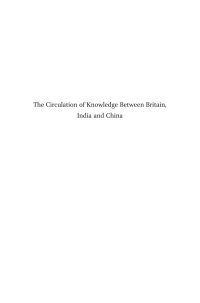 cover of the book The Circulation of Knowledge Between Britain, India and China : The Early-Modern World to the Twentieth Century