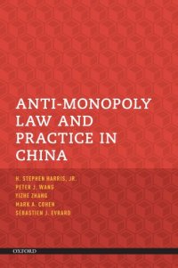 cover of the book Anti-Monopoly Law and Practice in China