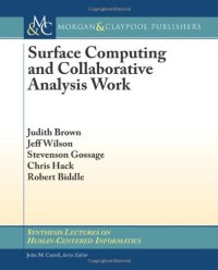 cover of the book Surface Computing and Collaborative Analysis Work