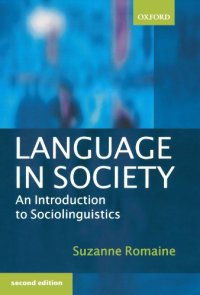 cover of the book Language in Society: An Introduction to Sociolinguistics