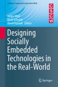 cover of the book Designing Socially Embedded Technologies in the Real-World