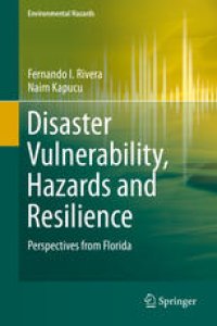 cover of the book Disaster Vulnerability, Hazards and Resilience: Perspectives from Florida