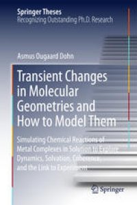 cover of the book Transient Changes in Molecular Geometries and How to Model Them: Simulating Chemical Reactions of Metal Complexes in Solution to Explore Dynamics, Solvation, Coherence, and the Link to Experiment