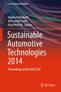 cover of the book Sustainable Automotive Technologies 2014: Proceedings of the 6th ICSAT