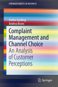 cover of the book Complaint Management and Channel Choice: An Analysis of Customer Perceptions