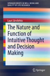 cover of the book The Nature and Function of Intuitive Thought and Decision Making