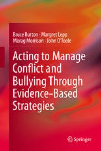 cover of the book Acting to Manage Conflict and Bullying Through Evidence-Based Strategies